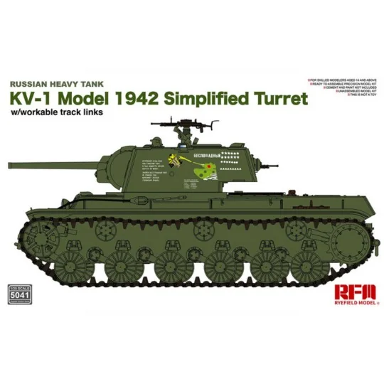 KV-1 Model 1942 Simplified Turret, 1/35 - Rye Field Model 5041 KV-1 Model 1942 Simplified Turret, 1/35 - Rye Field Model 5041