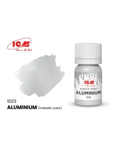 METALLIC COLORS Aluminium bottle 12 ml - ICM 1023