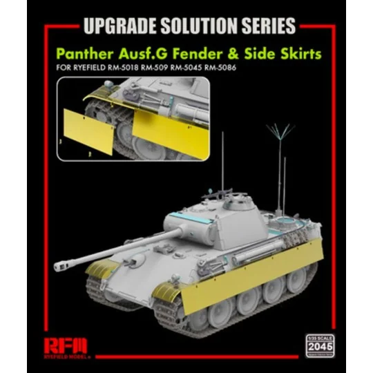 Panther Ausf.G Fender & Side Skirts for 5018 5019 5045 5089 - Rye F...