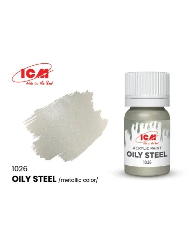 [NO_DESC] METALLIC COLORS Oily Steel bottle 12 ml - ICM 1026