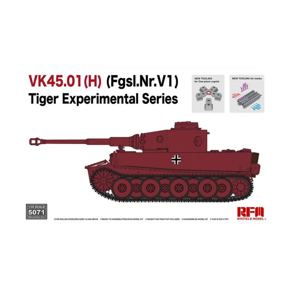VK45.01(H) (Fgsl.Nr.V1) Tiger Experimental Series, 1/35 - Rye Field... VK45.01(H) (Fgsl.Nr.V1) Tiger Experimental Series, 1/35 - Rye Field...