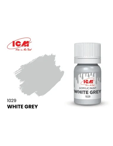 GREY White Grey bottle 12 ml - ICM 1029