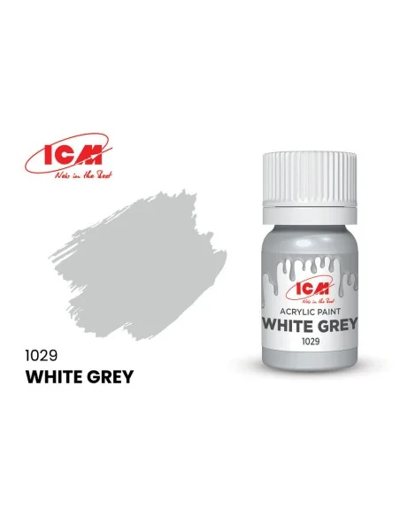 [NO_DESC] GREY White Grey bottle 12 ml - ICM 1029