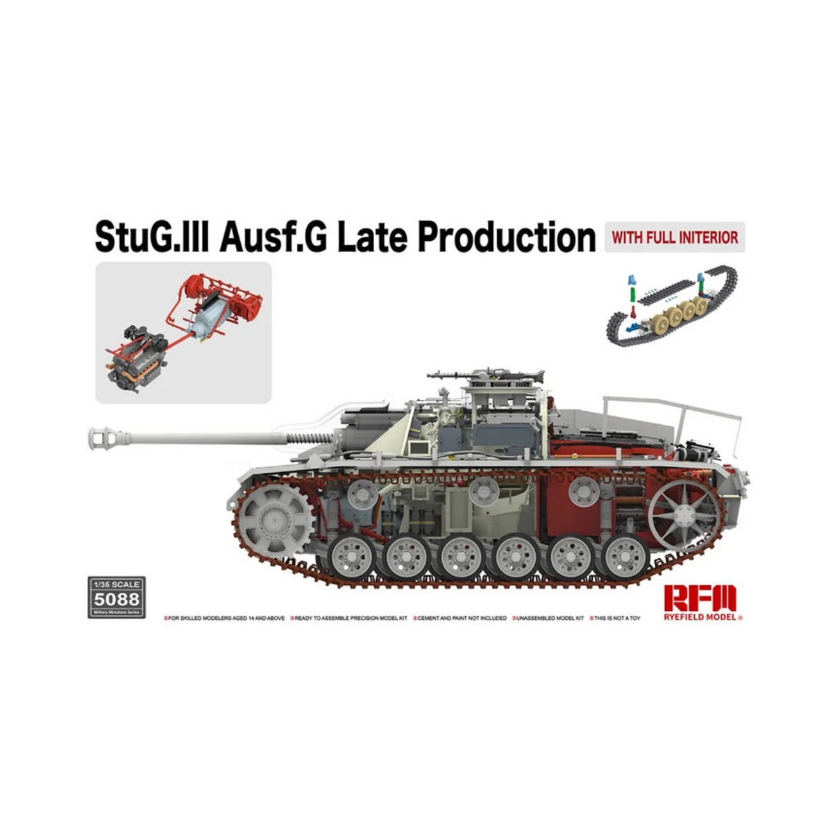 StuG.III Ausf.G Late Production with full interior, 1/35 - Rye Fiel... StuG.III Ausf.G Late Production with full interior, 1/35 - Rye Fiel...