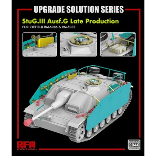 Upgrade set for 5086 5088 StuG.III Ausf.G Late Production - Rye Fie...
