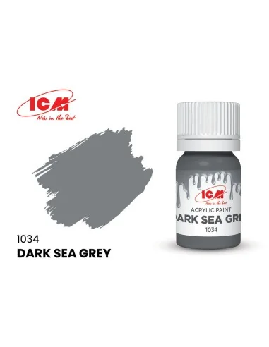 GREY Dark Sea Grey bottle 12 ml - ICM 1034