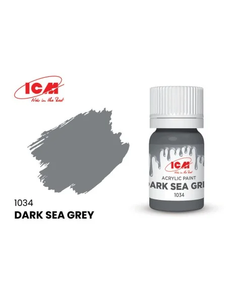 GREY Dark Sea Grey bottle 12 ml - ICM 1034