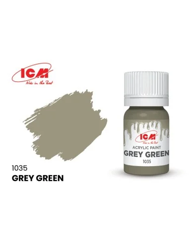 GREY Grey Green bottle 12 ml - ICM 1035