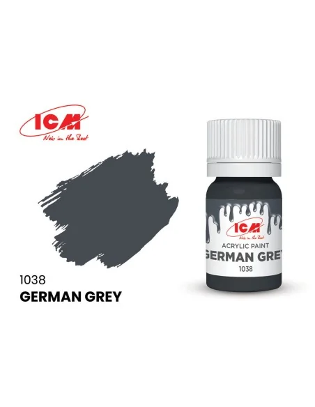 GREY German Grey bottle 12 ml - ICM 1038