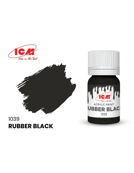 GREY Rubber Black bottle 12 ml - ICM 1039