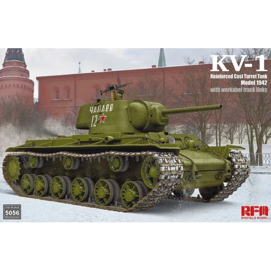 KV-1 Reinforced Cast Turret Tank Model 1942 - Rye Field Model 5056