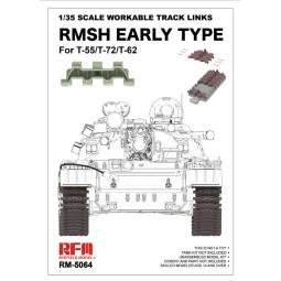 1/35 Scale Workable Track Links RMSH Early Type For T-55/72/62 - Ry...