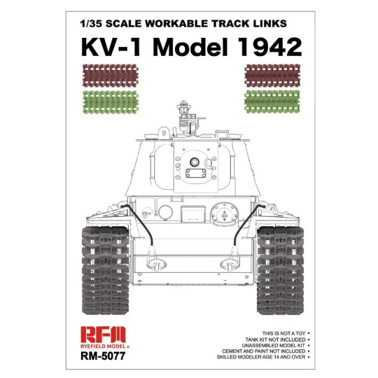 1/35 Scale Workable Track Links KV-1 Model 1942, 1/35 - Rye Field M...