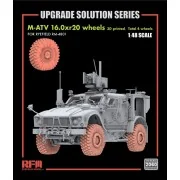 M-ATV 16.0xr20 Wheels 3D Printed (4 Wheels) for RFM 4801, 1/48 - Ry...