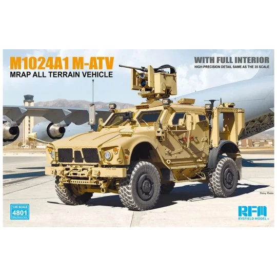M1240A1 M-ATV MRAP All Terrain Vehicle, 1/48 - Rye Field Model 4801
