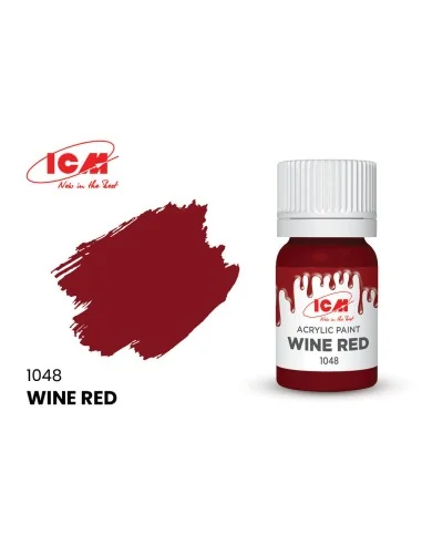 RED Wine Red bottle 12 ml - ICM 1048