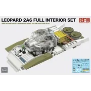 Leopard 2A6 Full Interior Set with Ukraine Decal for RFM-5065/76 (T...