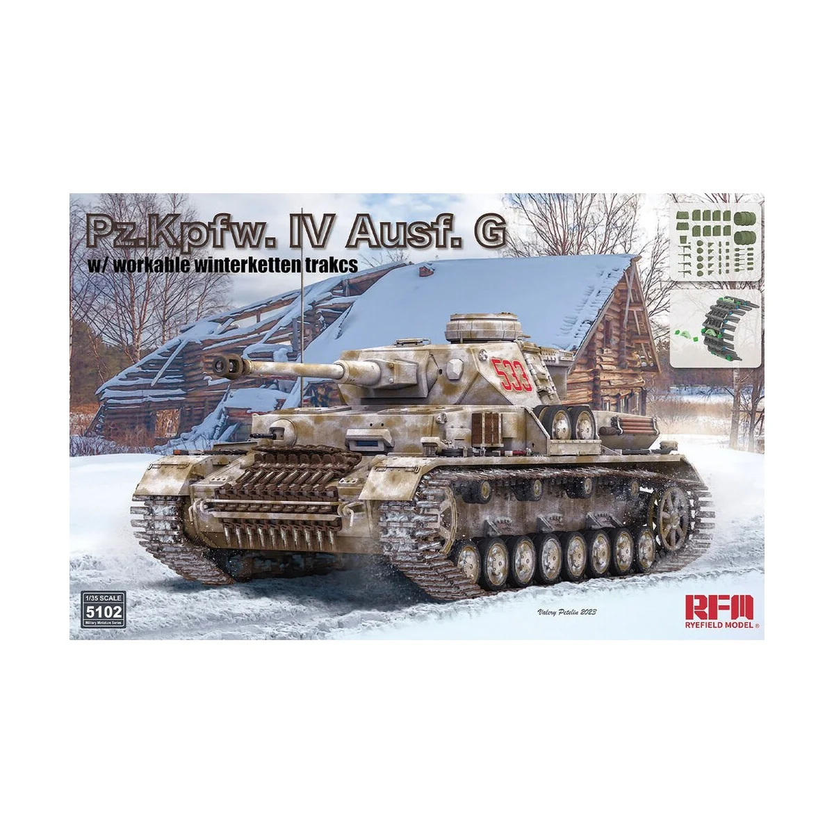 Pz.Kpfw. IV Ausf. G w/Workable Winterketten Tracks, 1/35 - Rye Fiel... Pz.Kpfw. IV Ausf. G w/Workable Winterketten Tracks, 1/35 - Rye Fiel...