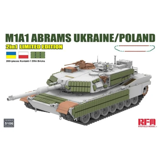 M1A1 Abrams Ukraine / Poland 2 in 1 Limited Edition - Rye Field Mod...