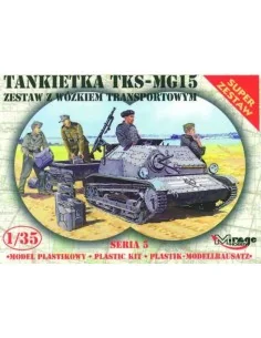 Tankette TKS/MG 15 mit Universal Transportanhänger, 1/35 - Mirage H...