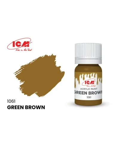 BROWN Green Brown bottle 12 ml - ICM 1061