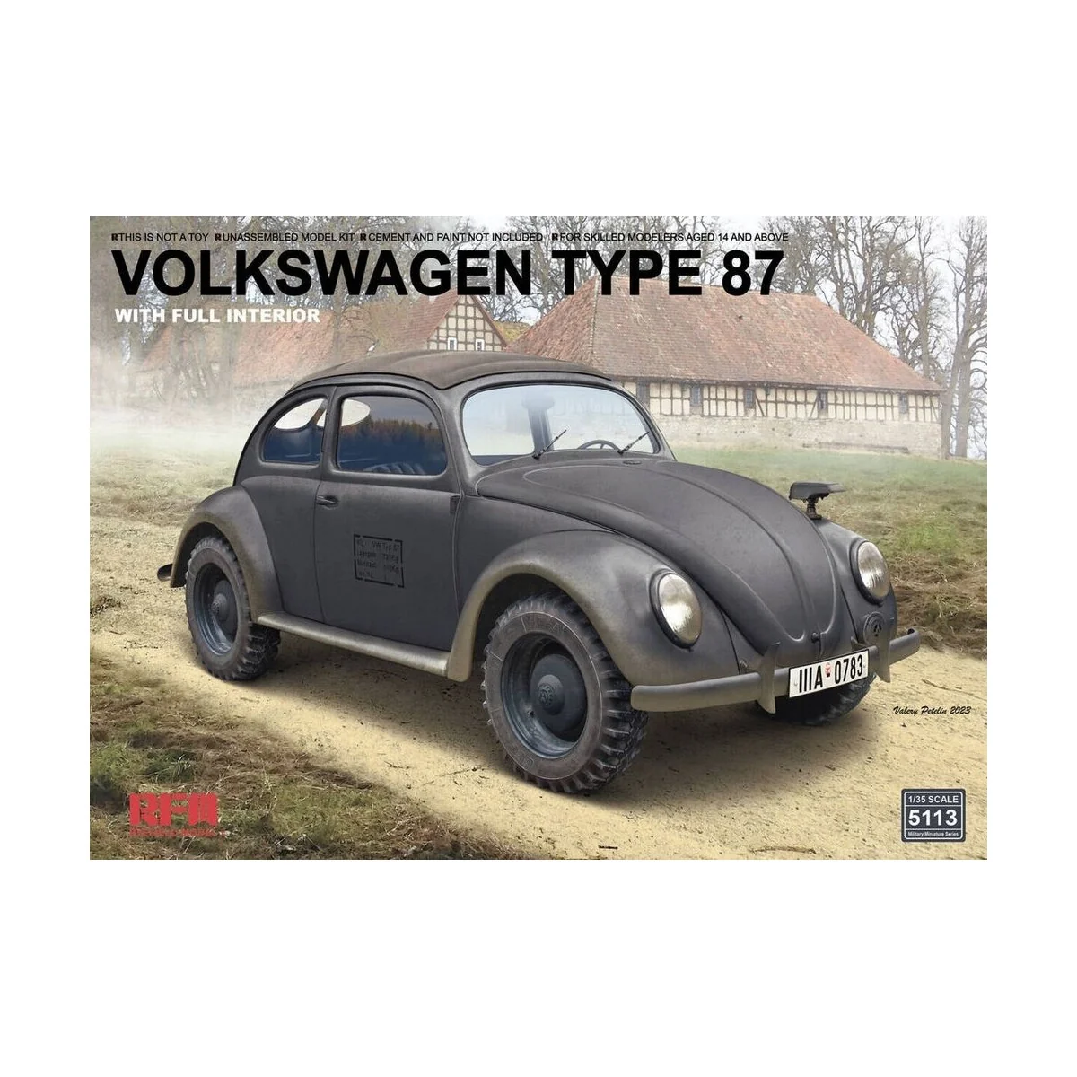 Volkswagen Type 87 with Full Interior - Rye Field Model 5113