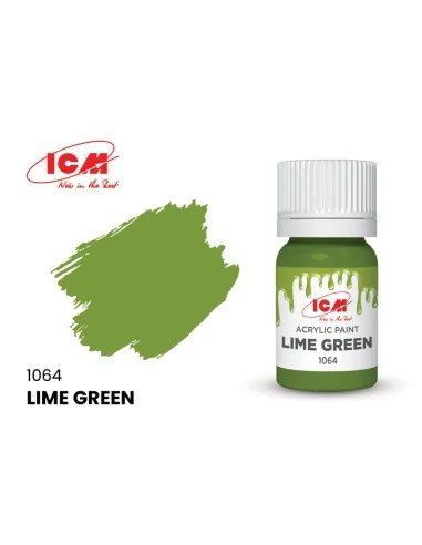 GREEN Lime Green bottle 12 ml - ICM 1064