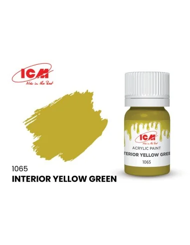 GREEN Interior Yellow Green bottle 12 ml - ICM 1065