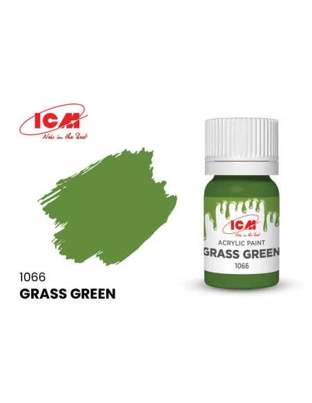 GREEN Grass Green bottle 12 ml - ICM 1066