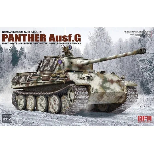 Panther Ausf. G w/ Night Sights, Air Defense Armor, Steel Wheels, W...