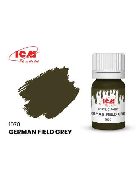 GREEN German Field Grey bottle 12 ml - ICM 1070