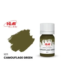 [NO_DESC] GREEN Camouflage Green bottle 12 ml - ICM 1071