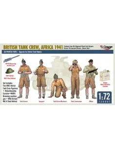 BRITISH TANK CREW, AFRICA 1941 Tankmen from 8th Regiment Royal Iris...