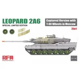 Leopard 2A6 Captured Version with T-80 Wheels in Moscow 2 in 1 Limi...