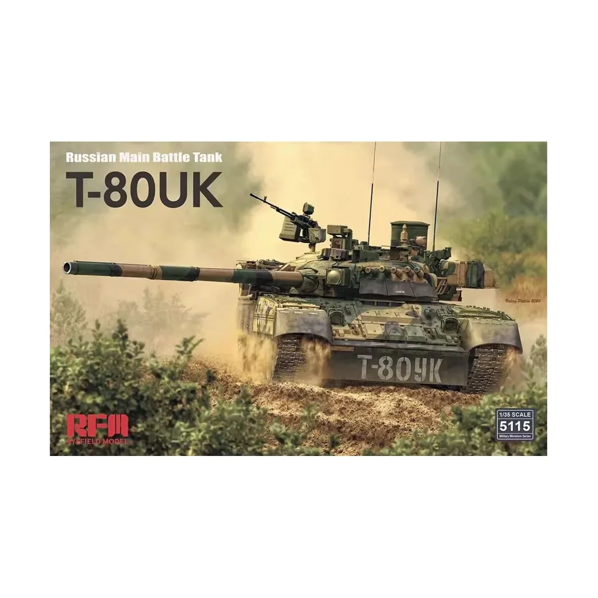 T-80UK Russian MBT, 1/35 - Rye Field Model 5115