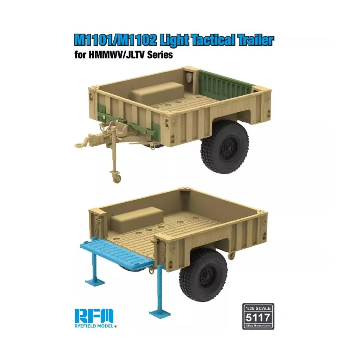 M1101/M1102 Light Tactical Trailer for HMMWV/JLTV Series - Rye Fiel...