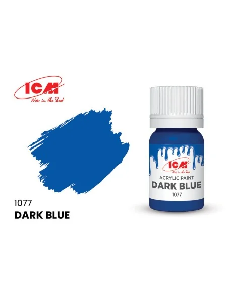 BLUE Dark blue bottle 12 ml - ICM 1077