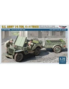 U.S. ARMY 1?4?TON, 4×4 TRUCK, 1/72 - Mirage Hobby 720012 2