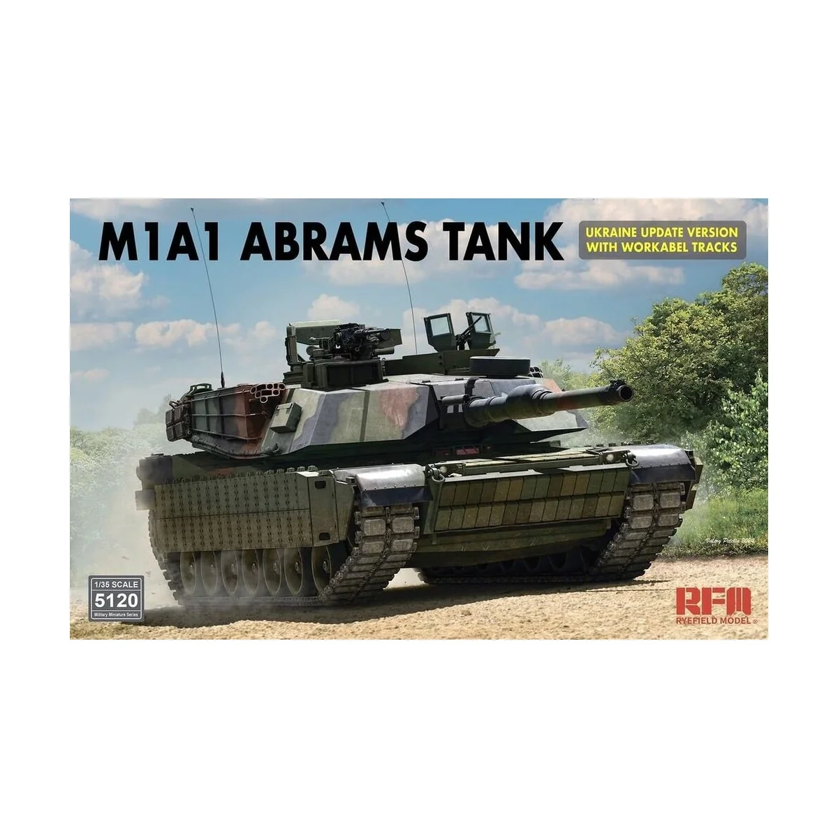 M1A1 Abrams Tank Ukraine Update Version with Workable Tracks - Rye ...