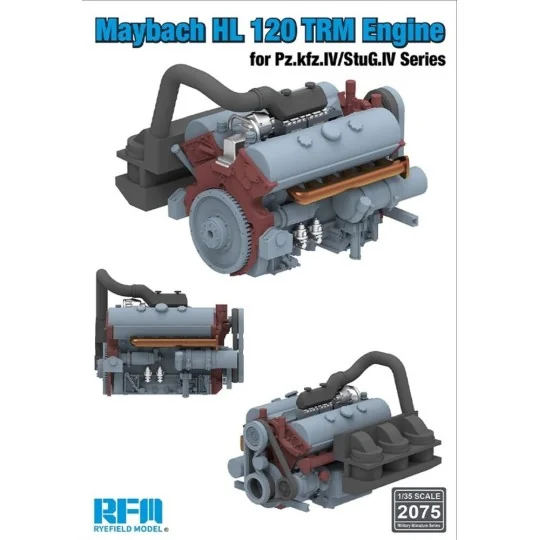 Maybach HL 120 TRM Engine for Pz.Kpfw.IV / StuG.IV Series, 1/35 - R... Maybach HL 120 TRM Engine for Pz.Kpfw.IV / StuG.IV Series, 1/35 - R...