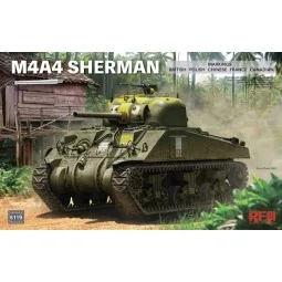 M4A4 Sherman with Workable Tracks & Metal Barrel - Rye Field Model ...