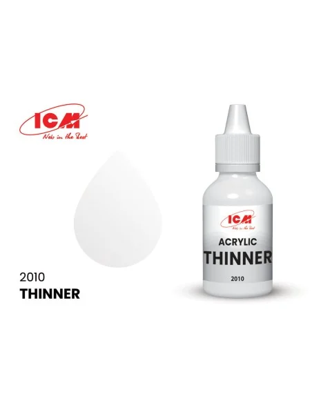 THINNER Thinner for acrylic paint bottle 50 ml - ICM 2010
