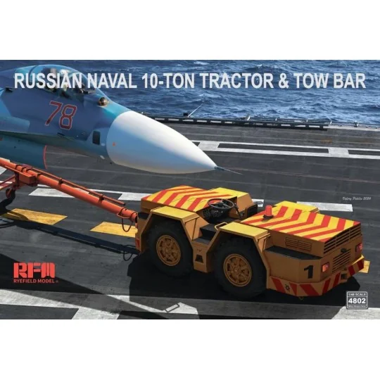 Russian Naval 10-Ton Tractor & Tow Bar - Rye Field Model RFM4802