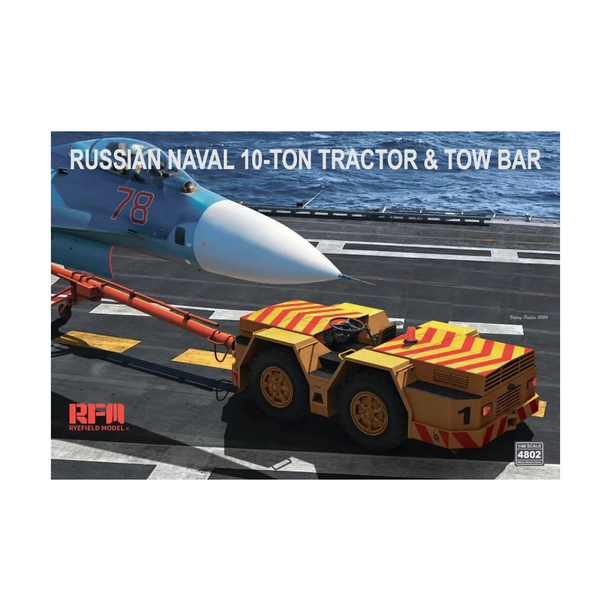 Russian Naval 10-Ton Tractor & Tow Bar, 1/48 - Rye Field Model RFM4802 Russian Naval 10-Ton Tractor & Tow Bar, 1/48 - Rye Field Model RFM4802