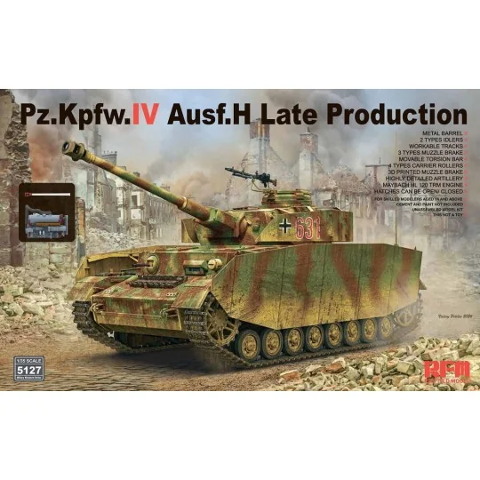 Pz.Kpfw.IV Ausf.H Late Production w/ Workable Tracks - Rye Field Mo...