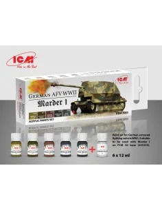 [NO_DESC] Acrylic paint set for German AFV WW2 (Marder I) 6 x12 ml ...
