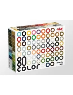 Acrylic paint set 80 pcs (77 color + 3 varnishes) 80 x 12 ml - ICM ...