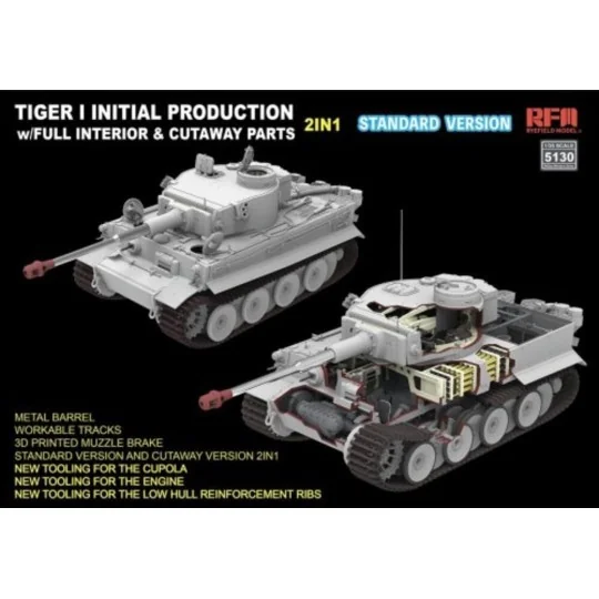 Tiger I Initial Production Early 1943 w/ Full Interior Standard Ver...