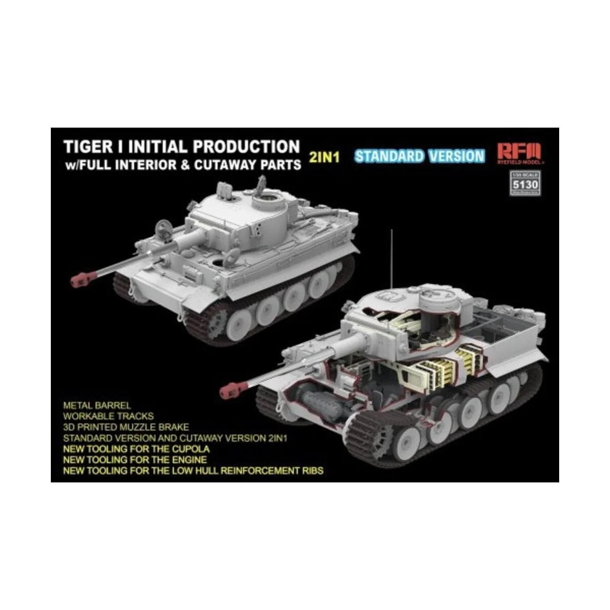 Tiger I Initial Production Early 1943 w/ Full Interior Standard Ver...