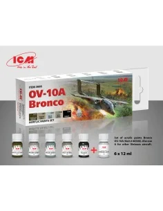 Acrylic paint set for OV-10A Bronco and other Vietnam aircraft 6 x1...